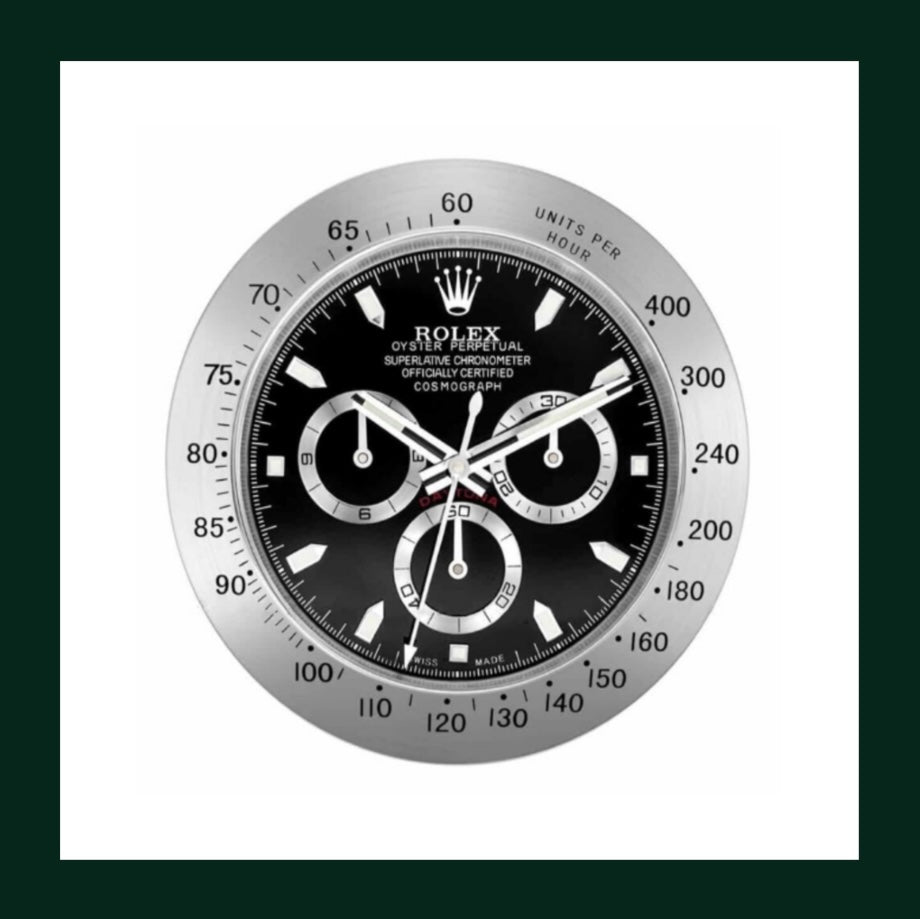 Daytona Black Wall Clock – Racing Heritage on Your Wall