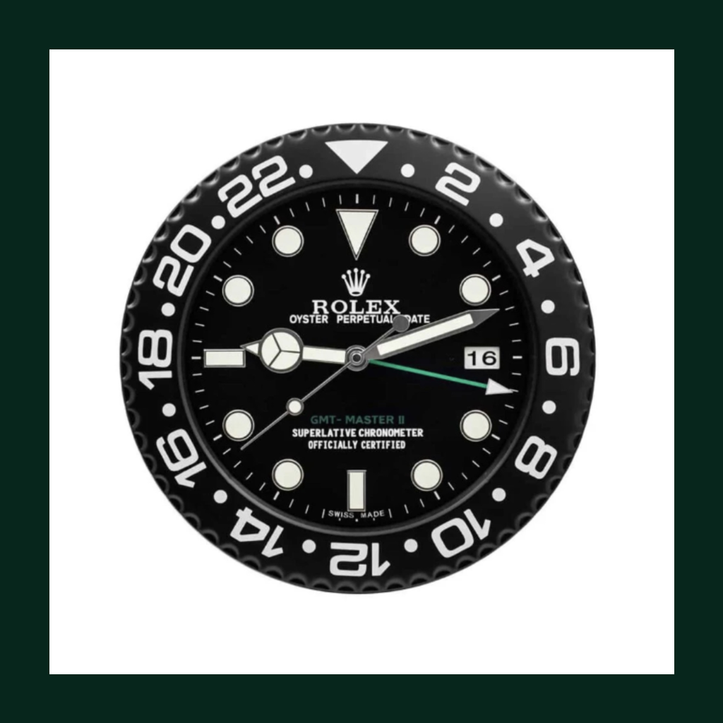 GMT-Master II Wall Clock – Black Ceramic Bezel