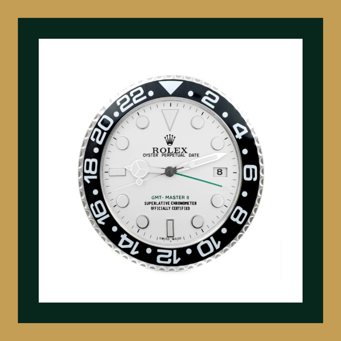 GMT-Master II “Polar White” – Swiss Quality Wall Clock
