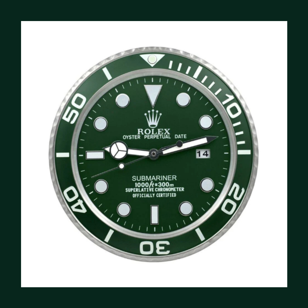 Submariner Wall Clock – Hulk Green Edition