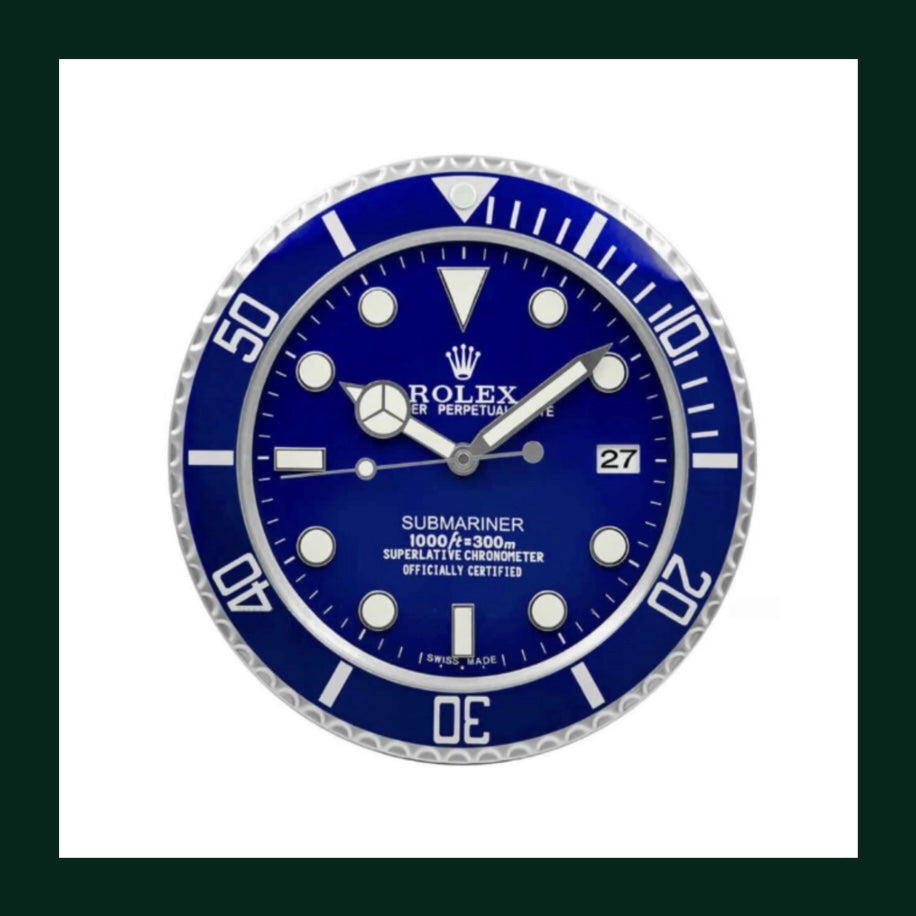 Submariner Wall Clock – Blue Dial Edition