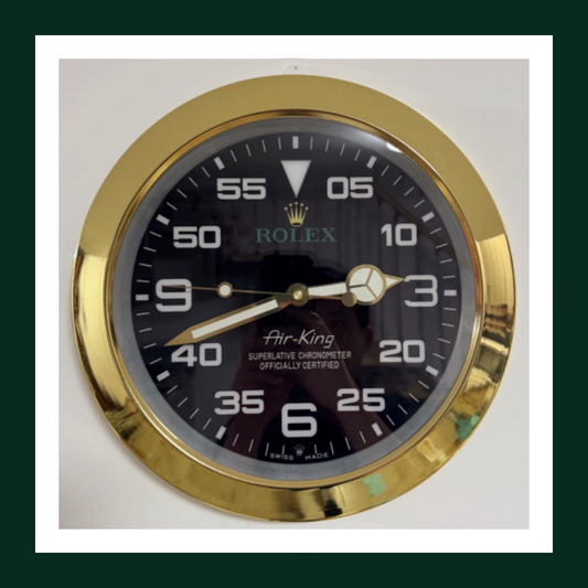 Air-King Wall Clock – Gold Bezel Edition