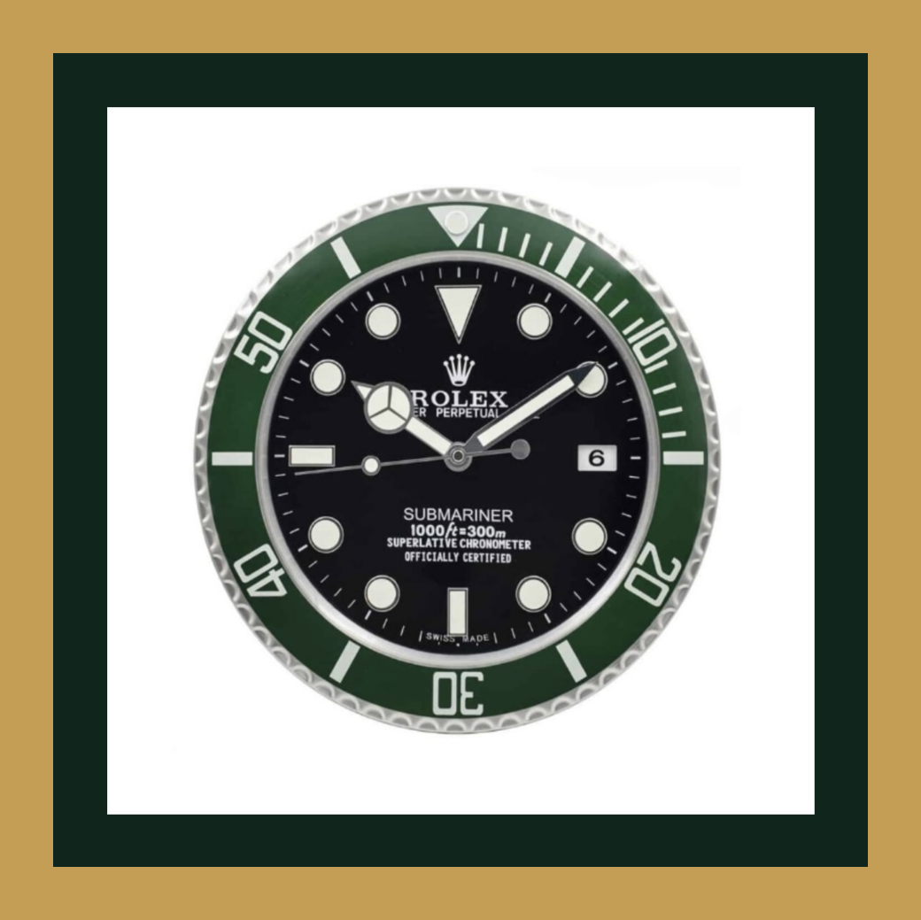 Submariner Green “Hulk” – Swiss Quality Prestige Wall Clock