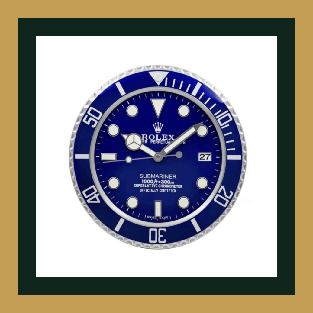 Submariner “Royal Blue Edition” – Swiss Quality Prestige Wall Clock