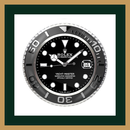 Rolex Yacht-Master – Black Dial Swiss Quality Wall Clock