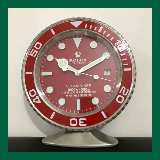 Marine Depth Table Clock – Crimson Edition