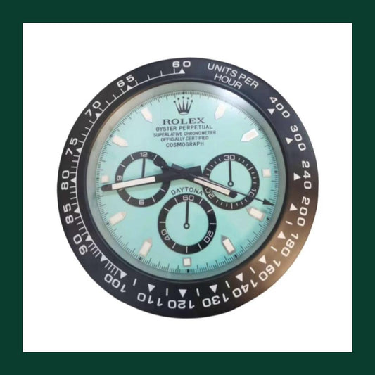 Daytona Wall Clock – Tiffany blue Dial – Luxury Wall Clock by Crownwallstore